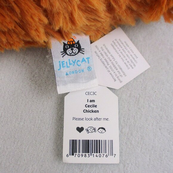 Jellycat Cecile Chicken Retired Stuffed Toy NEW with Tags - Picture 6 of 7